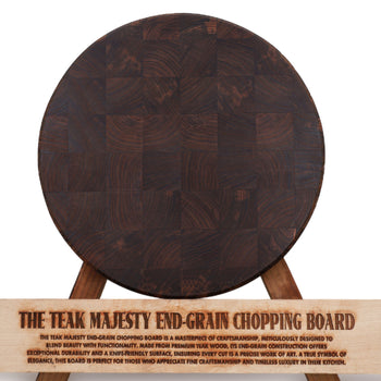 Teak End Grain Chopping Board 12x12x1.5" (Classic Square Series)