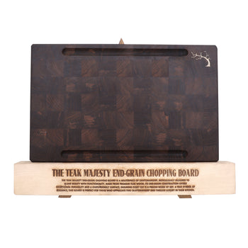 Teakwood Classic Square End Grain Chopping Board- Large