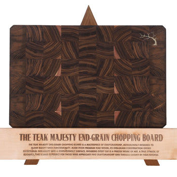 Teak End Grain Chopping Board 15x10x1.5" (Classic Square Series)